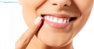 Pointing to Straight teeth with composite bonding